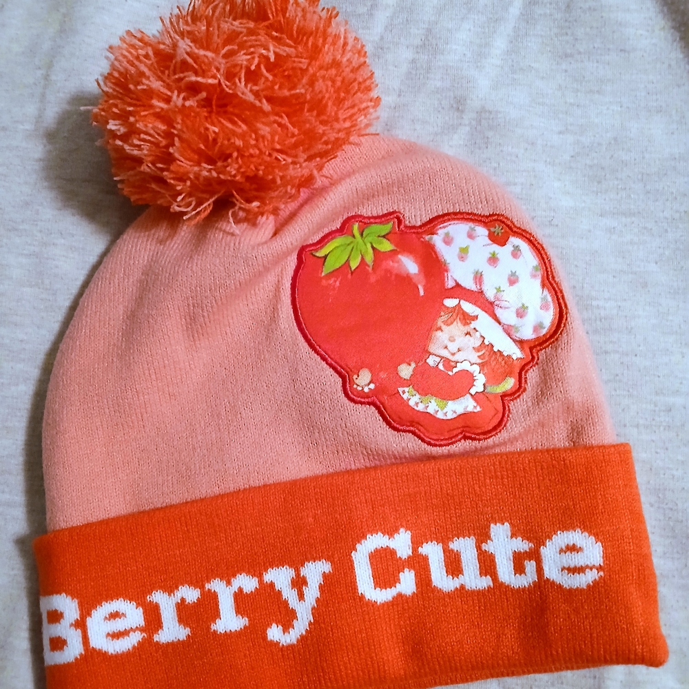 Strawberry Shortcake Knit Pom Pom Beanie